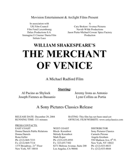 The Merchant of Venice