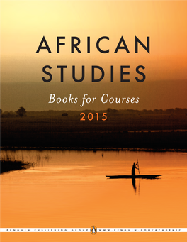 African Studies 2015.Indd
