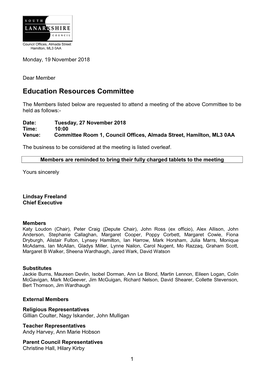 Education Resources Committee