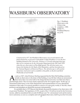 Washburn Observatory