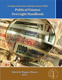 Political Finance Oversight Handbook
