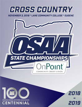 2018 OSAA Cross Country Program