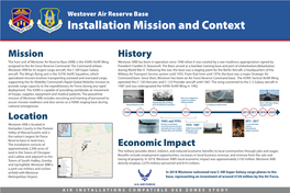 Westover ARB Poster 1 Installation Mission and Context-360 Banner