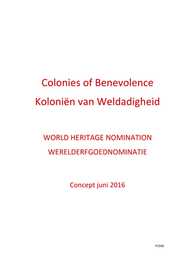Colonies of Benevolence Koloniën Van Weldadigheid