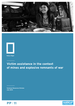 Victim Assistance in the Context of Mines and Explosive Remnants of War