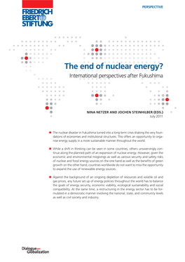 The End of Nuclear Energy? : International Perspectives After