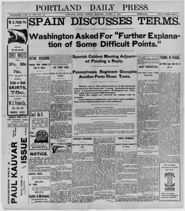 Portland Daily Press: August 2, 1898