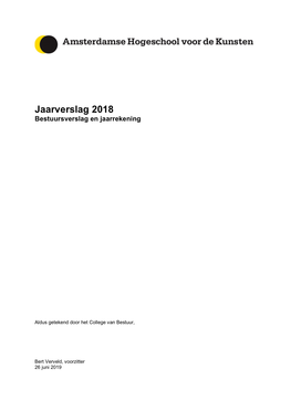 Jaarverslag 2018 Bestuursverslag En Jaarrekening
