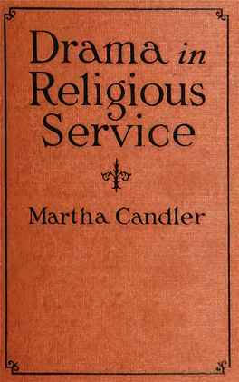 Drama in Religious Service