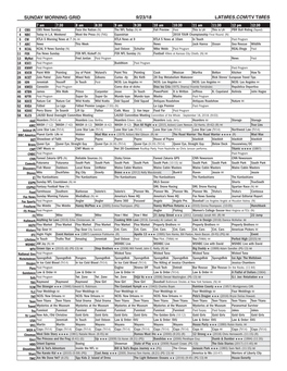 Sunday Morning Grid 9/23/18 Latimes.Com/Tv Times