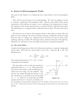 8. Atoms in Electromagnetic Fields