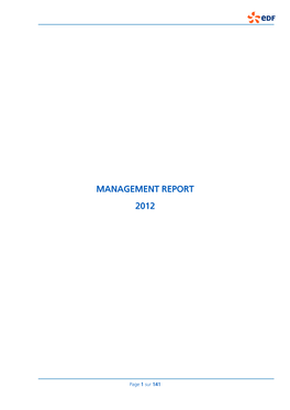 Management Report 2012