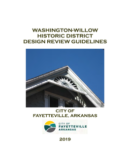 Washington-Willow Historic District Design Review Guidelines