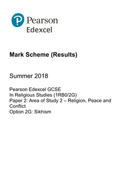 Mark Scheme (Results)