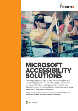 Microsoft Accessibility Solutions Brochure