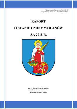 Raport O Stanie Gminy Wolanów Za 2018 R