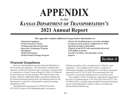 Annual Report Appendix