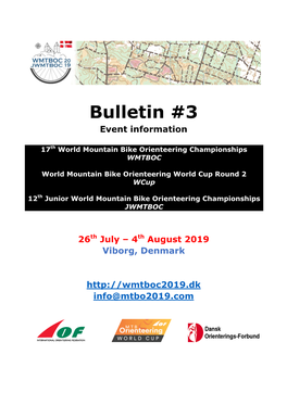 Bulletin #3 Event Information