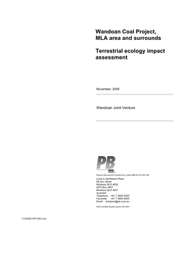 Terrestrial Ecology Impact Assessment