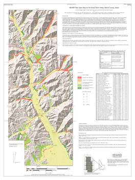 NEHRP Site Class and Liquefaction Susceptibility Maps for the Wood River Valley, Idaho
