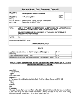 Bath & North East Somerset Council