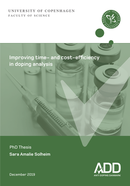 Improving Time- and Cost-Efficiency in Doping Analysis