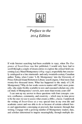 Preface to the 2014 Edition