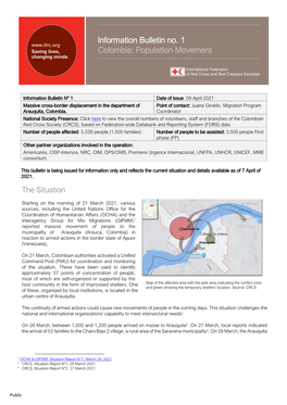 Colombia: Population Movement