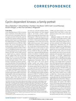 Cyclin-Dependent Kinases: a Family Portrait