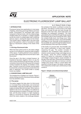 Electronic Fluorescent Lamp Ballast