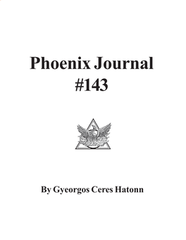 Phoenix Journal #143