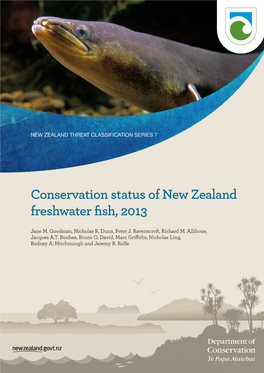 Conservation Status of New Zealand Freshwater Fish, 2013