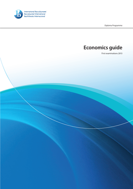 Economics Guide First Examinations 2013