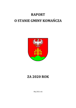 Raport O Stanie Gminy Komańcza Za 2020