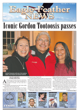 Iconic Gordon Tootoosis Passes