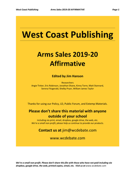 Arms Sales Aff 2019 File Sample