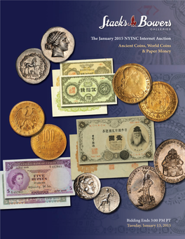 The January 2015 NYINC Internet Auction Ancient Coins, World Coins & Paper Money