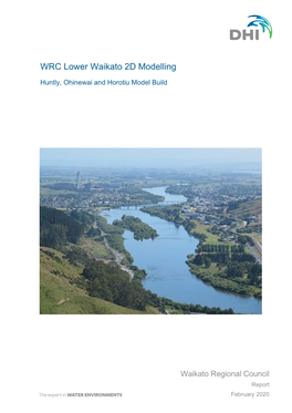 WRC Lower Waikato 2D Modelling