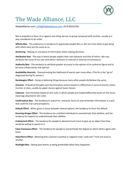 The Wade Alliance, LLC