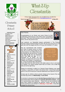 Newsletter Term 2