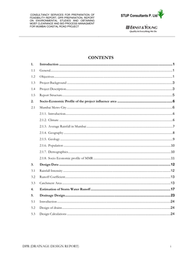 Coastal Road Drainage Report