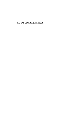 Rude Awakenings : Zen, the Kyoto School, and the Question Of