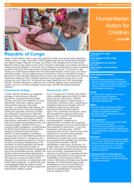 Humanitarian Action for Children © UNICEF Congo/2019/Maranatha