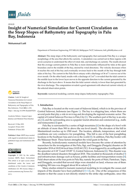 Insight of Numerical Simulation for Current Circulation Onthe Steep