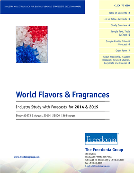 World Flavors & Fragrances