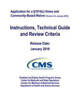 Instructions Technical Guide and Review Criteria