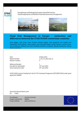 Flood Risk Management in Europe : Similarities and Differences Between
