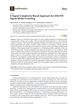 A Signal Complexity-Based Approach for AM–FM Signal Modes Counting