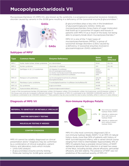 Mucopolysaccharidosis VII