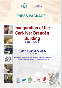 Inauguration of the Carl- Ivar Brändén Building PSB - IVMS